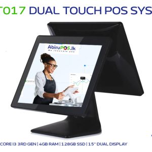 AB-DT017 DUAL TOUCH POS SYSTEM CORE I3 3RD GEN | 4GB RAM | 128GB SSD | 15'' DUAL DISPLAY
